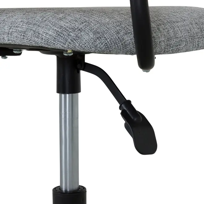 CADEIRA HOME OFFICE YUPPIE - PRETO/CINZA - Foto 5