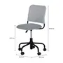 CADEIRA HOME OFFICE YUPPIE - PRETO/CINZA - Foto 7