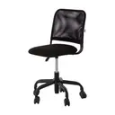 PRETO/PRETO - CADEIRA HOME OFFICE YUPPIE