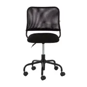 CADEIRA HOME OFFICE YUPPIE - PRETO/PRETO - Foto 2
