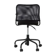 CADEIRA HOME OFFICE YUPPIE - PRETO/PRETO - Foto 4