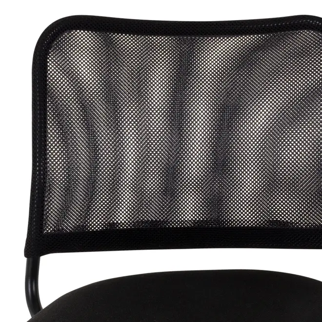 CADEIRA HOME OFFICE YUPPIE - PRETO/PRETO - Foto 5