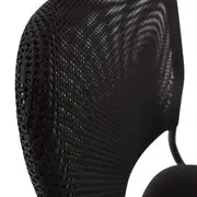 CADEIRA HOME OFFICE YUPPIE - PRETO/PRETO - Foto 8