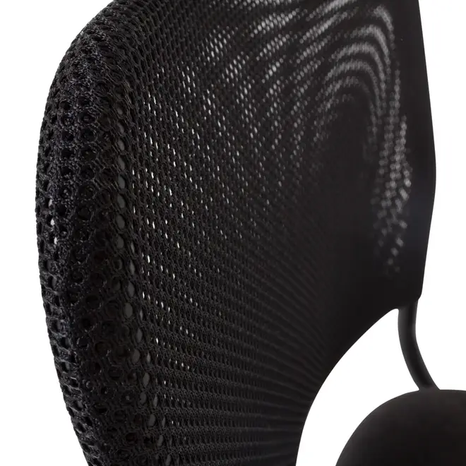 CADEIRA HOME OFFICE YUPPIE - PRETO/PRETO - Foto 8