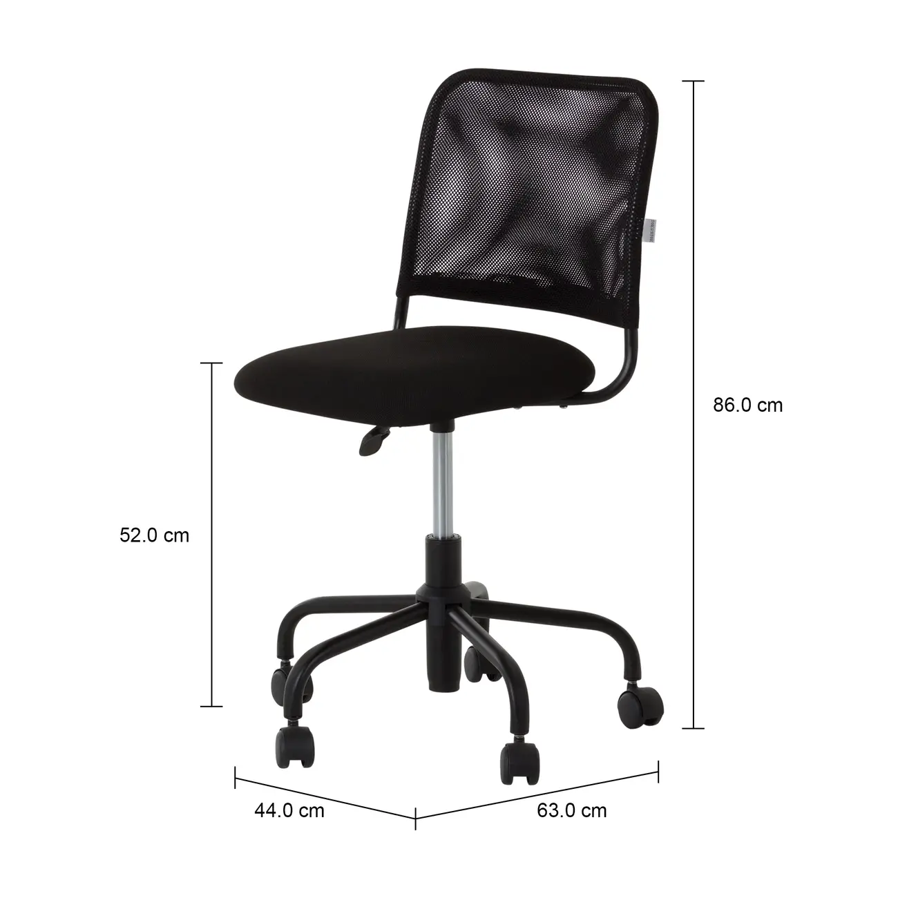 CADEIRA HOME OFFICE YUPPIE - PRETO/PRETO - Foto 10