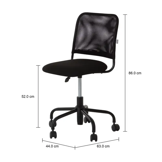 CADEIRA HOME OFFICE YUPPIE - PRETO/PRETO - Foto 10