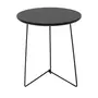 PRETO/PRETO - MESA LATERAL REDONDA 42 CM PIRLO