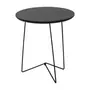 MESA LATERAL REDONDA 42 CM PIRLO - PRETO/PRETO - Foto 2
