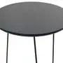 MESA LATERAL REDONDA 42 CM PIRLO - PRETO/PRETO - Foto 3