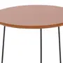 MESA LATERAL REDONDA 42 CM PIRLO - PRETO/TERRACOTA - Foto 3