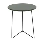 MESA LATERAL REDONDA 42 CM PIRLO - PRETO/MUSGO - Foto 1