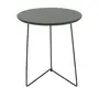 PRETO/MUSGO - MESA LATERAL REDONDA 42 CM PIRLO