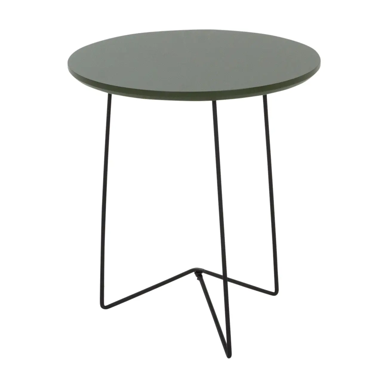 MESA LATERAL REDONDA 42 CM PIRLO - PRETO/MUSGO - Foto 2