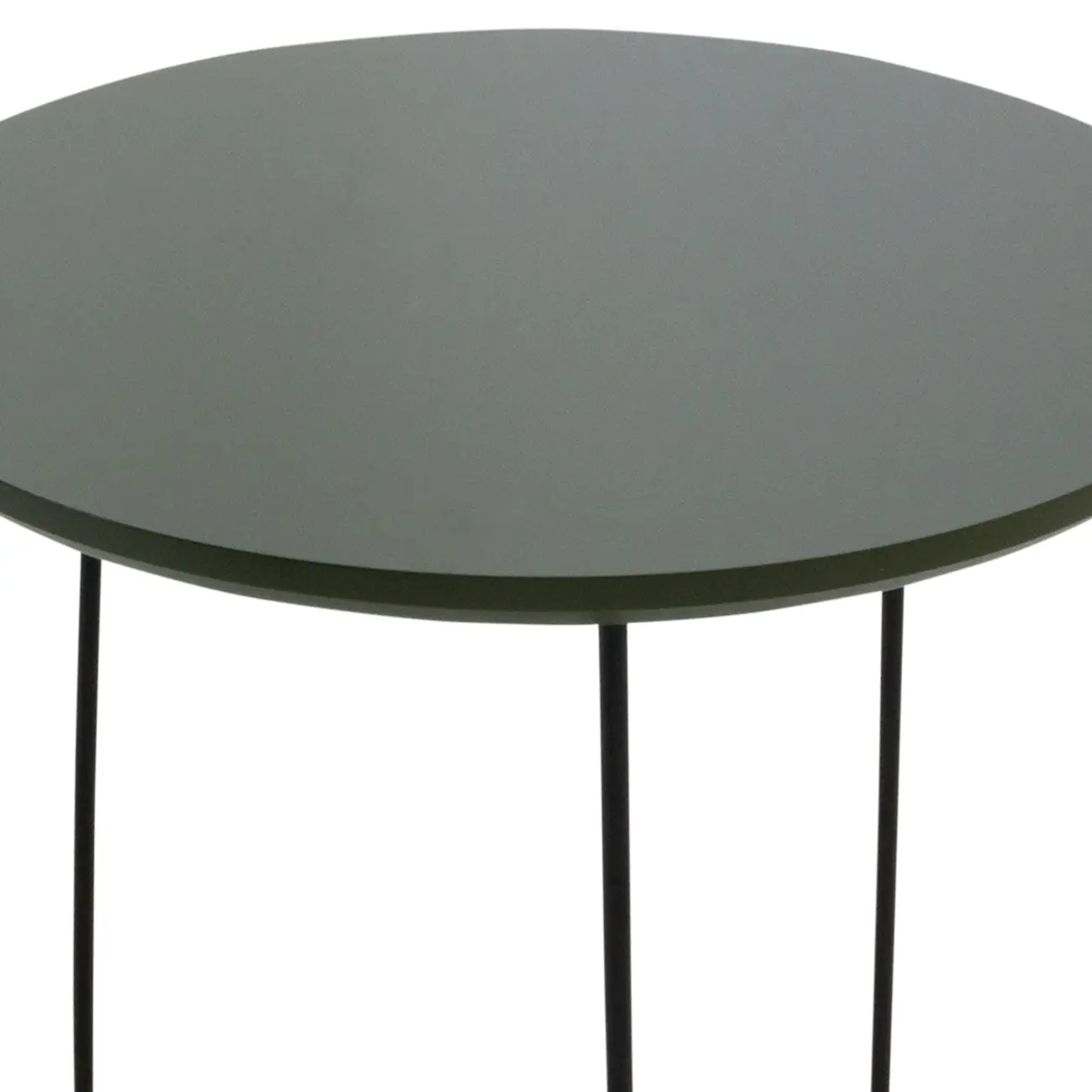 MESA LATERAL REDONDA 42 CM PIRLO - PRETO/MUSGO - Foto 3