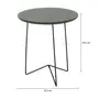 MESA LATERAL REDONDA 42 CM PIRLO - PRETO/MUSGO - Foto 4