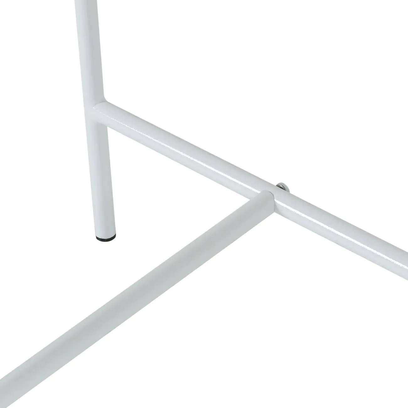 MESA LATERAL REDONDA 38 CM HONEY - BRANCO/AMÊNDOA - Foto 3