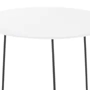 MESA LATERAL REDONDA 42 CM PIRLO - PRETO/BRANCO - Foto 3