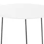 MESA LATERAL REDONDA 42 CM PIRLO - PRETO/BRANCO - Foto 3