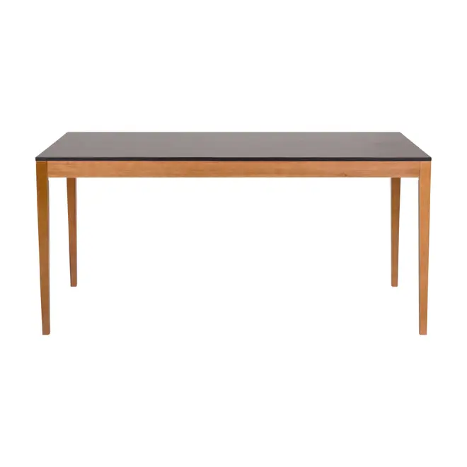 MESA DE JANTAR 1,60 M X 80 CM NOAH - NOZES/PRETO - Foto 1