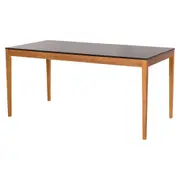 MESA DE JANTAR 1,60 M X 80 CM NOAH - NOZES/PRETO - Foto 2