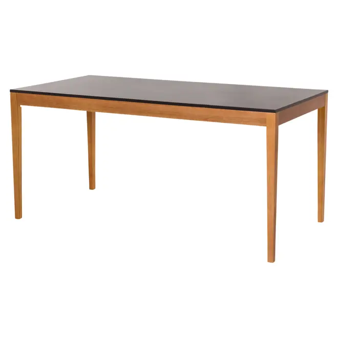 MESA DE JANTAR 1,60 M X 80 CM NOAH - NOZES/PRETO - Foto 2