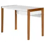 ESCRIVANINHA 1 GAVETA 1,10 M X 55 CM PUERTO - NOZES/BRANCO - Foto 2