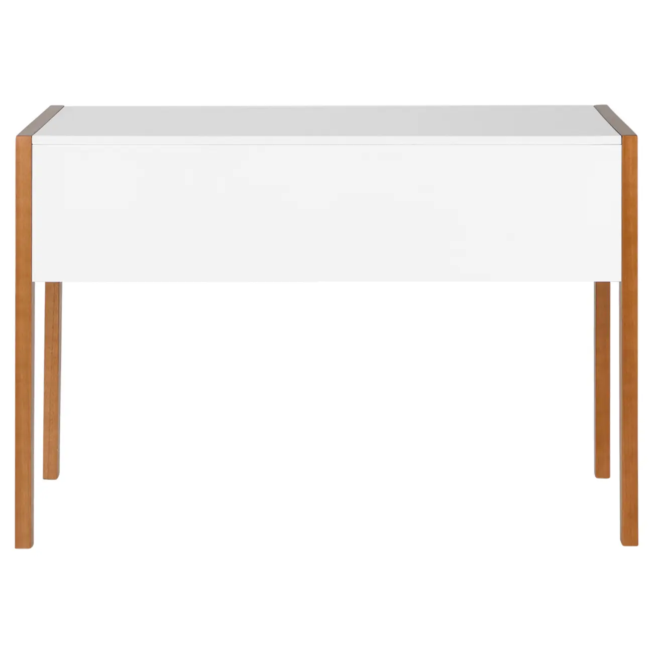 ESCRIVANINHA 1 GAVETA 1,10 M X 55 CM PUERTO - NOZES/BRANCO - Foto 5