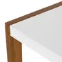 ESCRIVANINHA 1 GAVETA 1,10 M X 55 CM PUERTO - NOZES/BRANCO - Foto 7