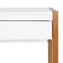 ESCRIVANINHA 1 GAVETA 1,10 M X 55 CM PUERTO - NOZES/BRANCO - Foto 8