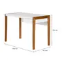 ESCRIVANINHA 1 GAVETA 1,10 M X 55 CM PUERTO - NOZES/BRANCO - Foto 9