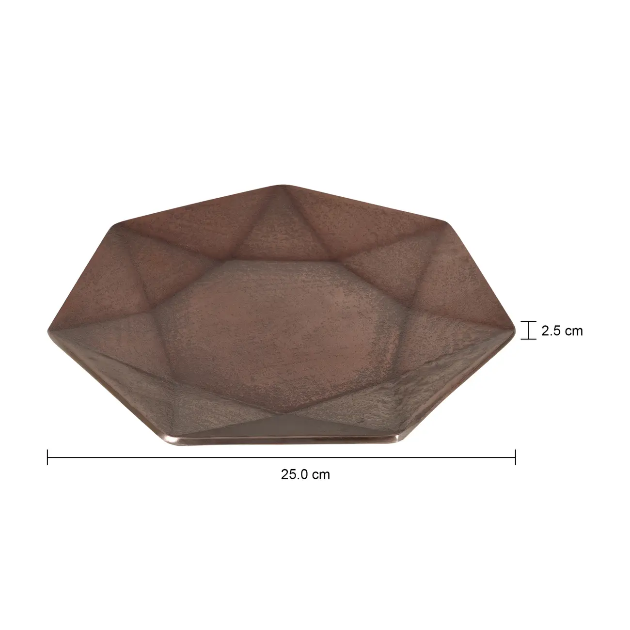 CENTRO DE MESA 25 CM ÉGIDE - COBRE - Foto 4
