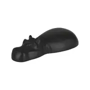 ADORNO MESA 8 CM HIPPO TESE - PRETO - Foto 1