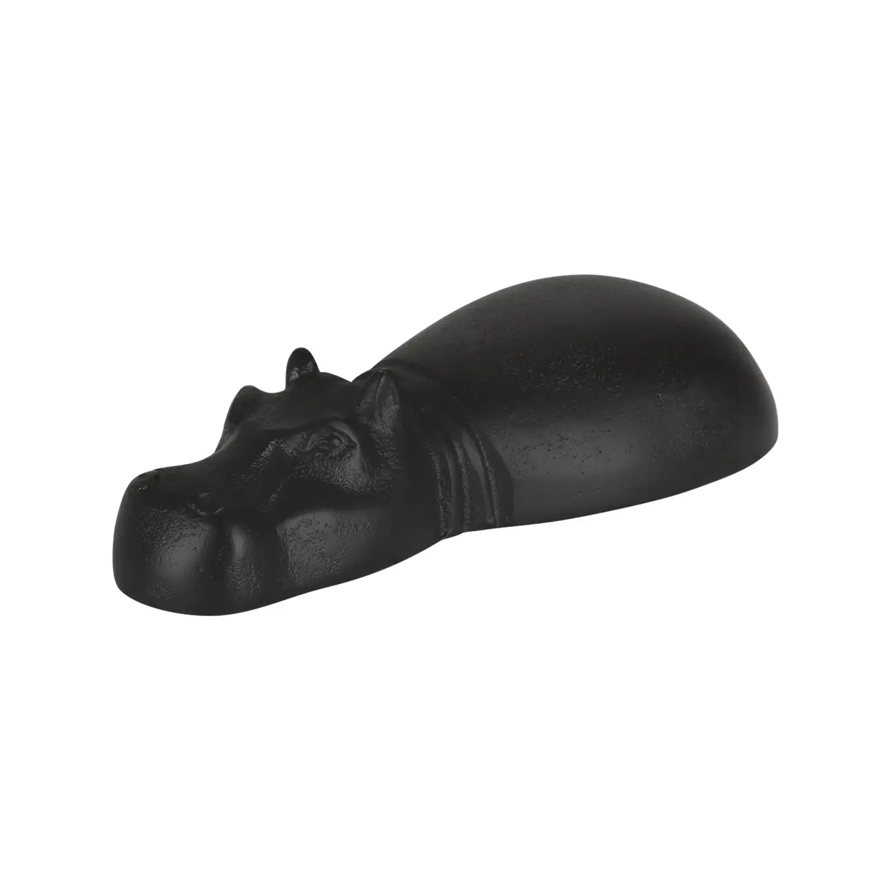 ADORNO MESA 8 CM HIPPO TESE - PRETO - Foto 1