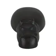 ADORNO MESA 8 CM HIPPO TESE - PRETO - Foto 3