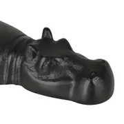 ADORNO MESA 8 CM HIPPO TESE - PRETO - Foto 5