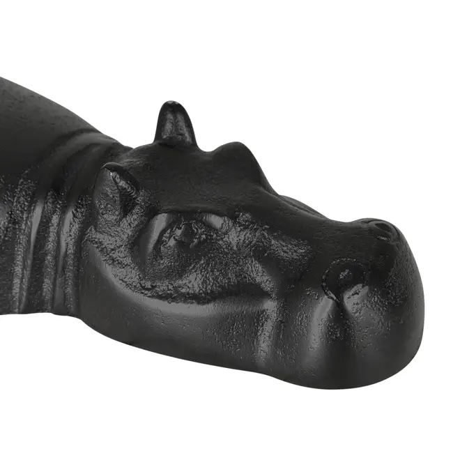 ADORNO MESA 8 CM HIPPO TESE - PRETO - Foto 5