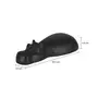 ADORNO MESA 8 CM HIPPO TESE - PRETO - Foto 6