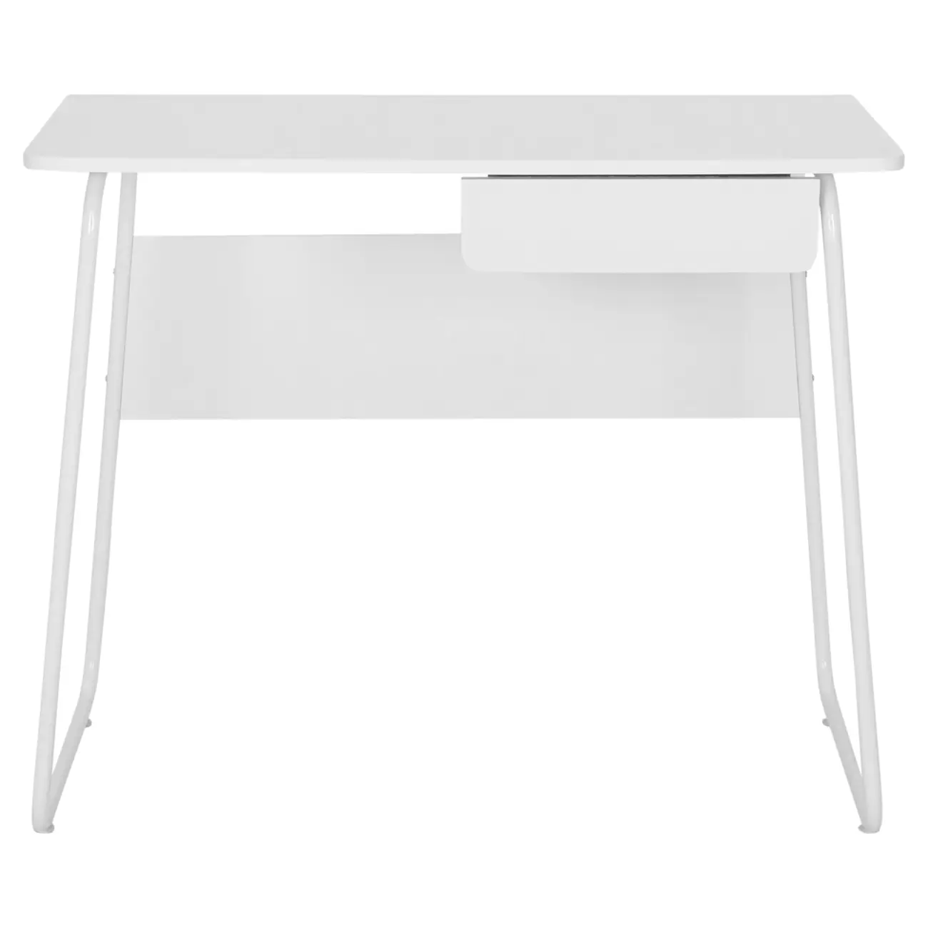 ESCRIVANINHA 1 GAVETA 92 CM X 48 CM SIGN - BRANCO/BRANCO - Foto 1