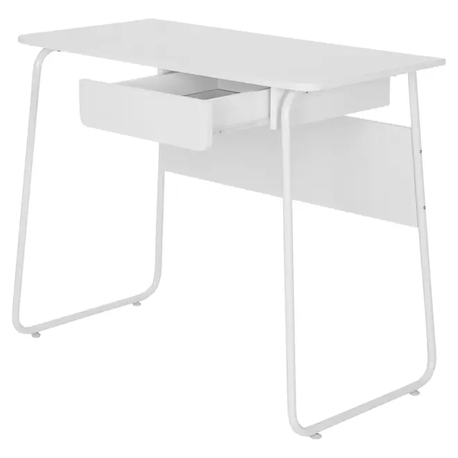 ESCRIVANINHA 1 GAVETA 92 CM X 48 CM SIGN - BRANCO/BRANCO - Foto 2