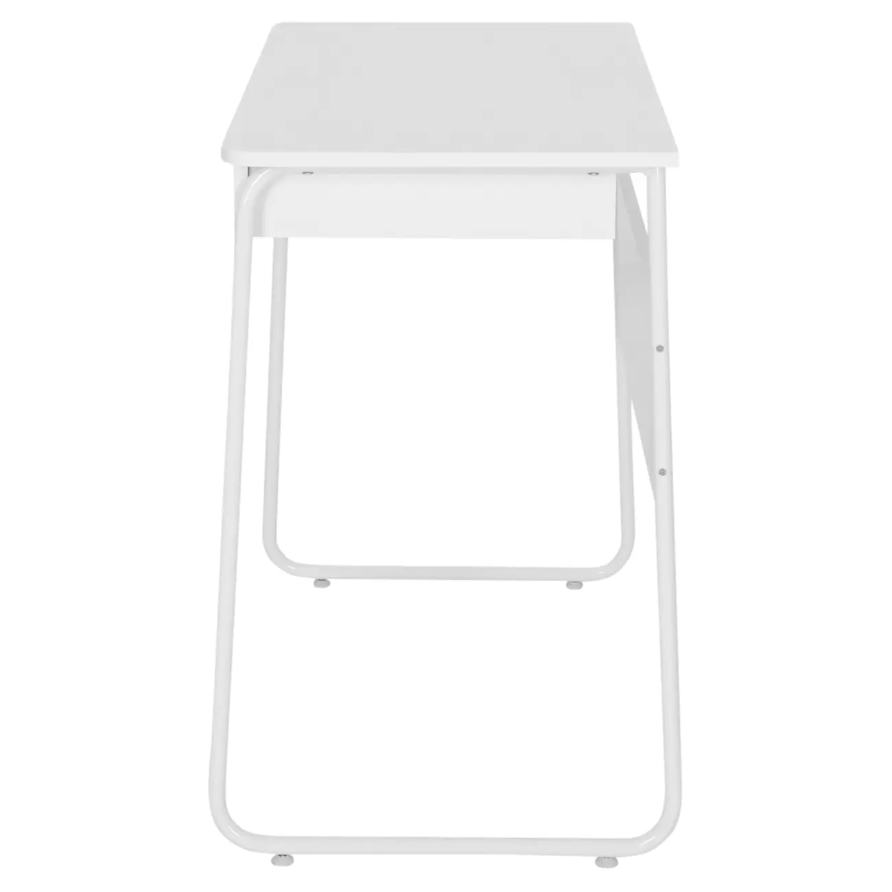 ESCRIVANINHA 1 GAVETA 92 CM X 48 CM SIGN - BRANCO/BRANCO - Foto 4