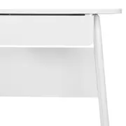 ESCRIVANINHA 1 GAVETA 92 CM X 48 CM SIGN - BRANCO/BRANCO - Foto 6