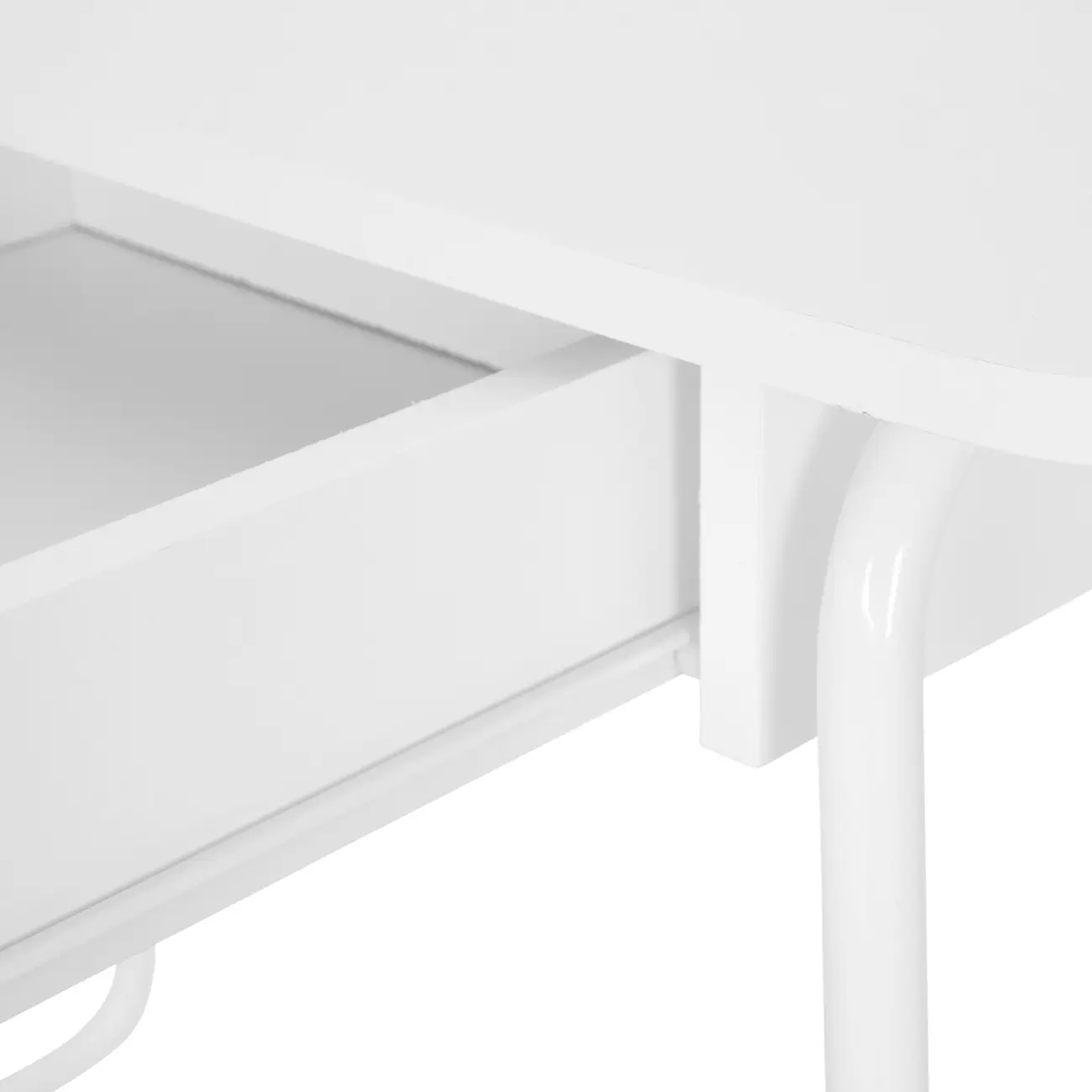 ESCRIVANINHA 1 GAVETA 92 CM X 48 CM SIGN - BRANCO/BRANCO - Foto 7
