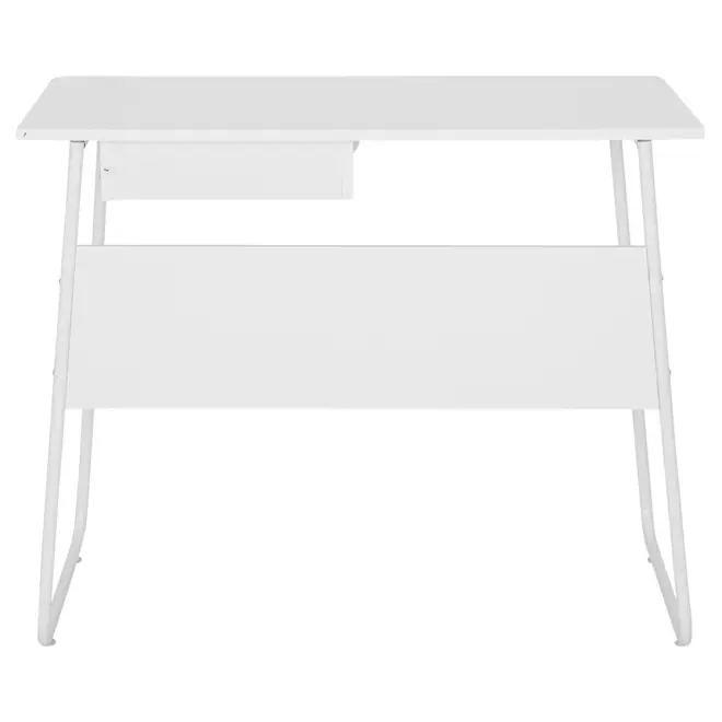 ESCRIVANINHA 1 GAVETA 92 CM X 48 CM SIGN - BRANCO/BRANCO - Foto 8