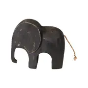 ADORNO MESA ELEFANTE 12 CM JUMB - PRETO - Foto 1