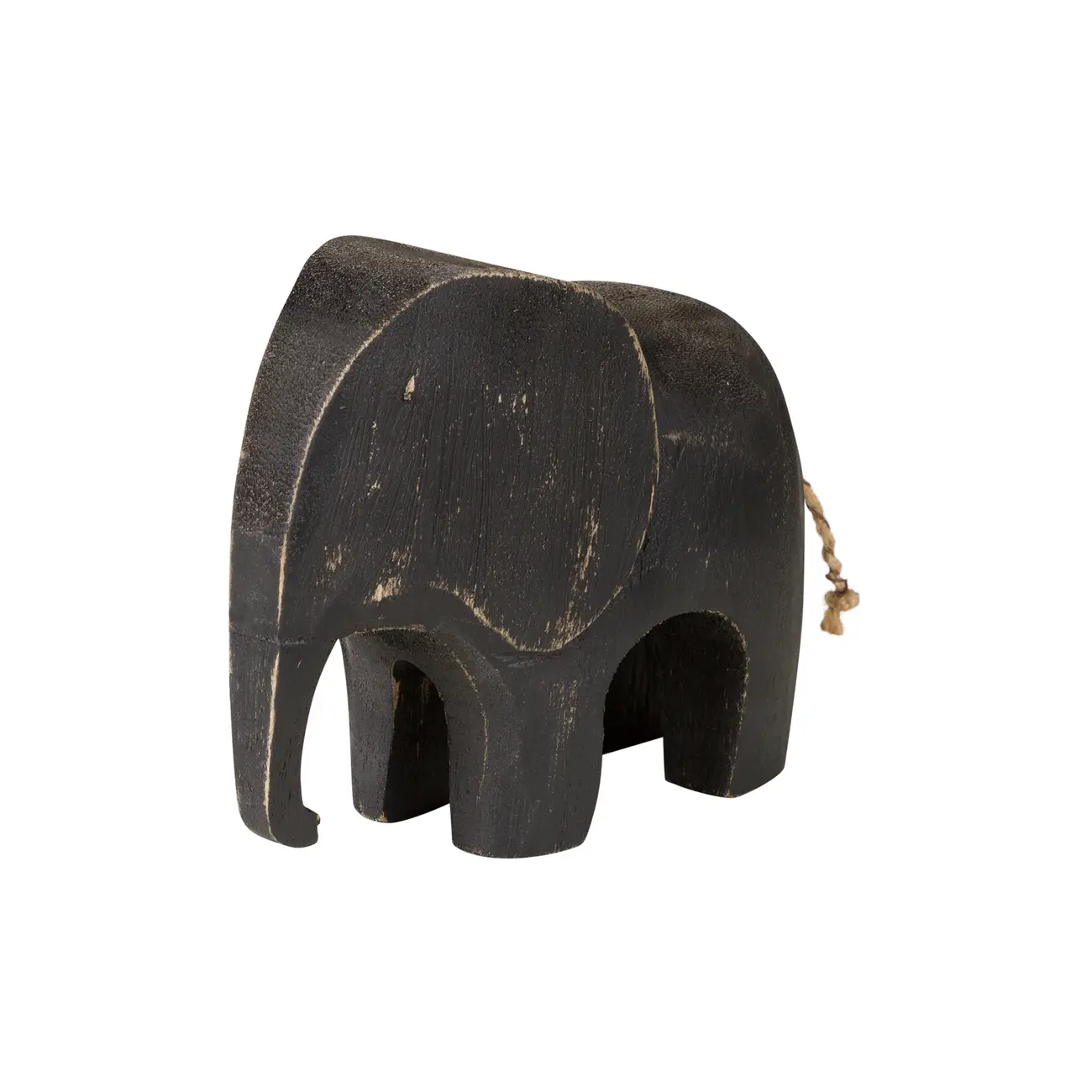 ADORNO MESA ELEFANTE 12 CM JUMB - PRETO - Foto 2