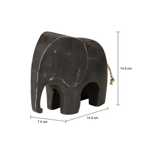 Imagem com medidas do produto ADORNO MESA ELEFANTE 12 CM JUMB