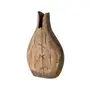VASO DECORATIVO 21 CM PAULOWNIA - MARROM/MANJERICÃO - Foto 2