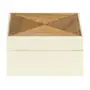 CAIXA 10 CM X 10 CM X 5 CM ALBURNO - MANGO/BRANCO - Foto 1