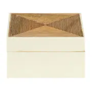 CAIXA 10 CM X 10 CM X 5 CM ALBURNO - MANGO/BRANCO - Foto 1
