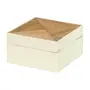 CAIXA 10 CM X 10 CM X 5 CM ALBURNO - MANGO/BRANCO - Foto 2